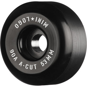 Mini Logo - A-Cut 55mm 90a Hybrid Wheels | Black