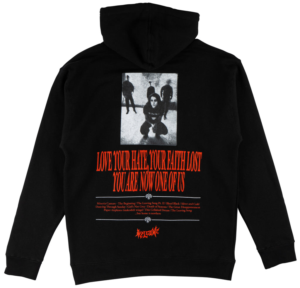 Welcome x AFI - Hate Hoodie | Black – PlusSkateshop.com