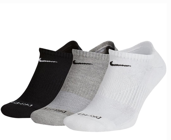 Nike SB Everyday Plus No Show 3 Pack Socks Assorted