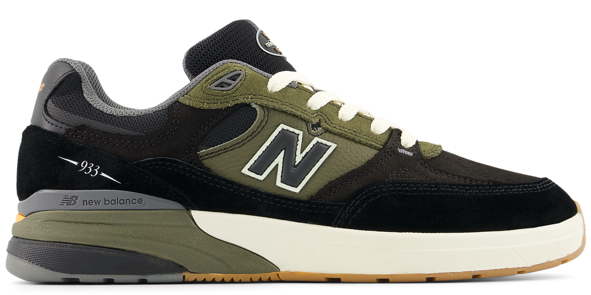 New Balance - Numeric Andrew Reynolds 933 Shoes | Black Olive New Balance - Numeric Andrew Reynolds 933 Shoes | Black Olive