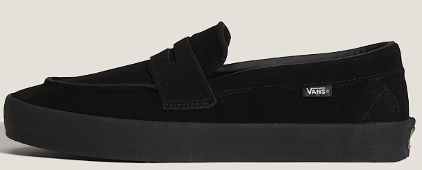 Vans - Skate Loafer Shoes | Black Black (Suede) – Plusskateshop.com