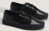 Vans - Authentic Creeper Shoes | Black Black (Patent Leather)