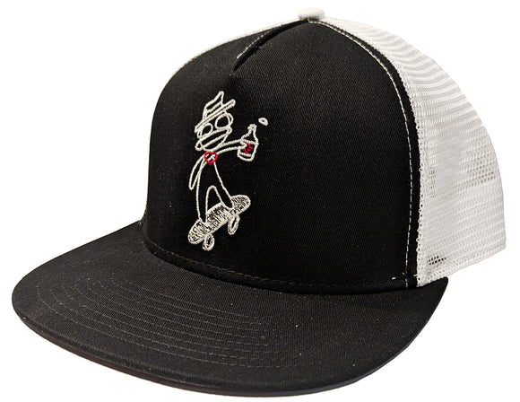 Plus - Drinkin' Buddy Trucker Hat | Black White