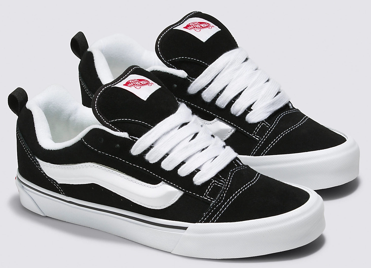 Vans - Knu Skool Shoes | Black White – Plusskateshop.com Vans - Knu Skool Shoes | Black White – Plusskateshop.com