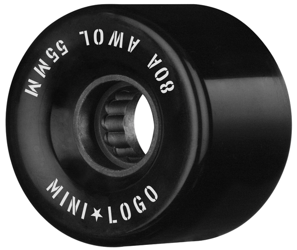 Mini Logo - AWOL 55mm 80a Wheels | Black