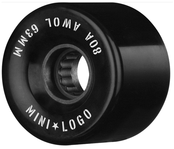 Mini Logo - AWOL 63mm 80a Wheels | Black