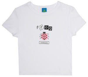 Frog - Lady Bug Baby Tee | White