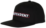 Independent - BTG Speed Bar Snapback Hat | Black