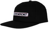 Independent - Bar Snapback Hat | Black