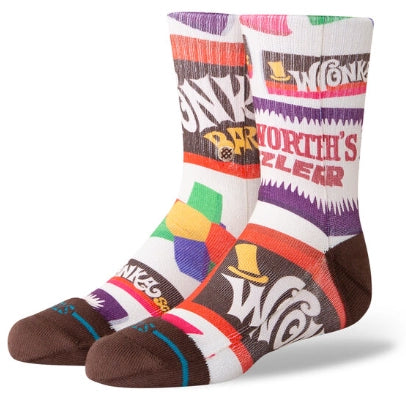 Stance - Kids Willy Wonka 'Bars' Socks | Brown