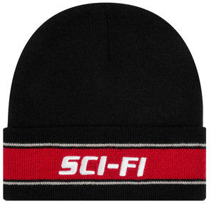 Sci-Fi Fantasy - Stripe Fold Beanie | Black