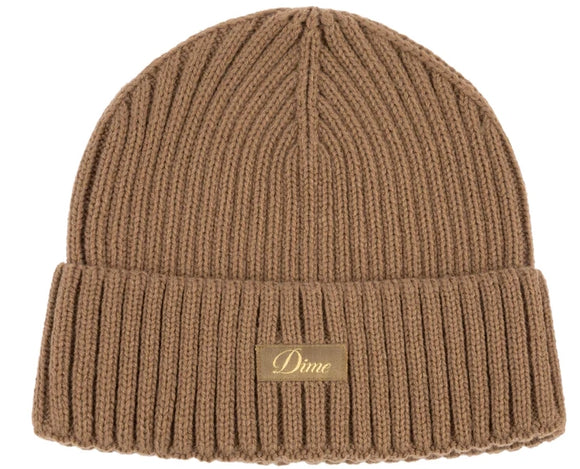 Dime - Cursive Rib Beanie | Coffee