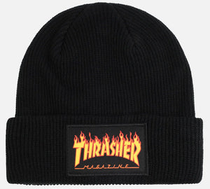 Thrasher - Flame Patch Beanie | Black