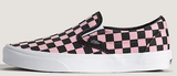 Vans - Classic Slip-On Shoes | Pink Black Pop (Checkerboard)