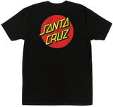 Santa Cruz - Classic Dot Chest Logo Tee | Black