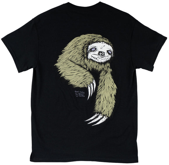 Welcome - Sloth Tee | Black