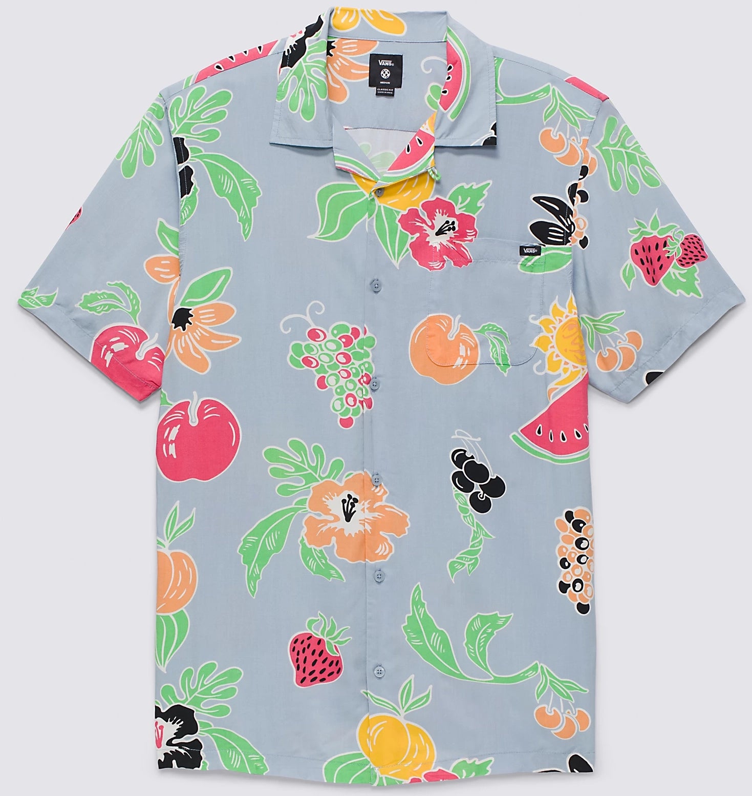 Vans - Calmosa Woven S/S Shirt | Dusty Blue – Plusskateshop.com