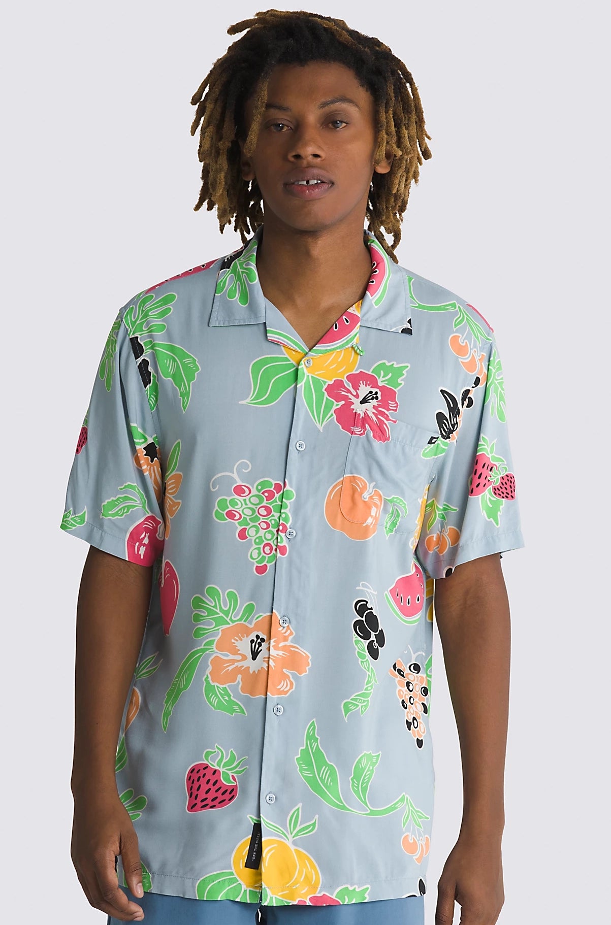 Vans - Calmosa Woven S/S Shirt | Dusty Blue – Plusskateshop.com Vans - Calmosa Woven S/S Shirt | Dusty Blue – Plusskateshop.com