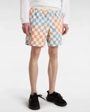 Vans - Primary Checkerboard Boardshorts | Marshmallow Dusty Blue