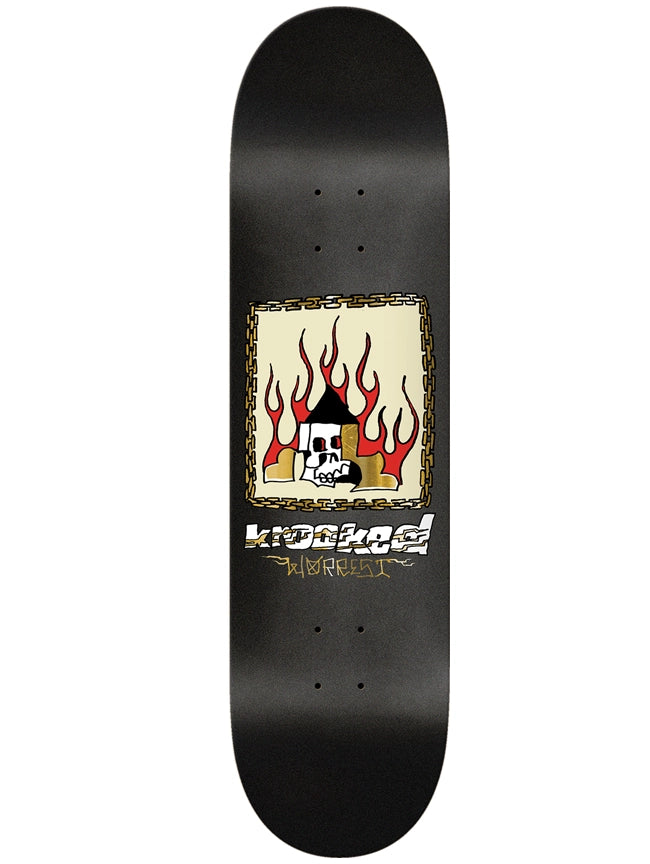 Krooked Skateboard Deck Bobby Worrest Gold Burd Twin Tail