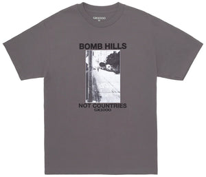 GX1000 - Bomb Hills Not Countries Tee | Charcoal