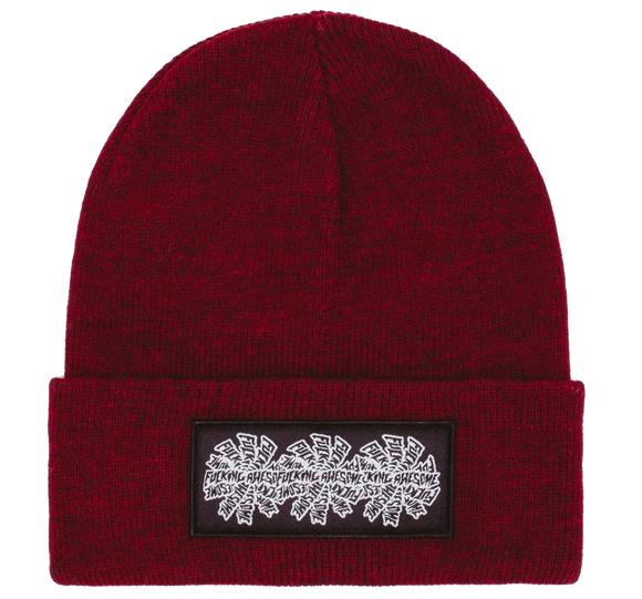 FA - Three Spiral Edge Stitch Beanie | Burgundy