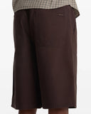 Volcom - Chillow Elastic Waist Pleat Chino Shorts | Cacao