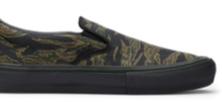 Vans - Skate Slip-On Shoes | Green Black (Tiger Camo)