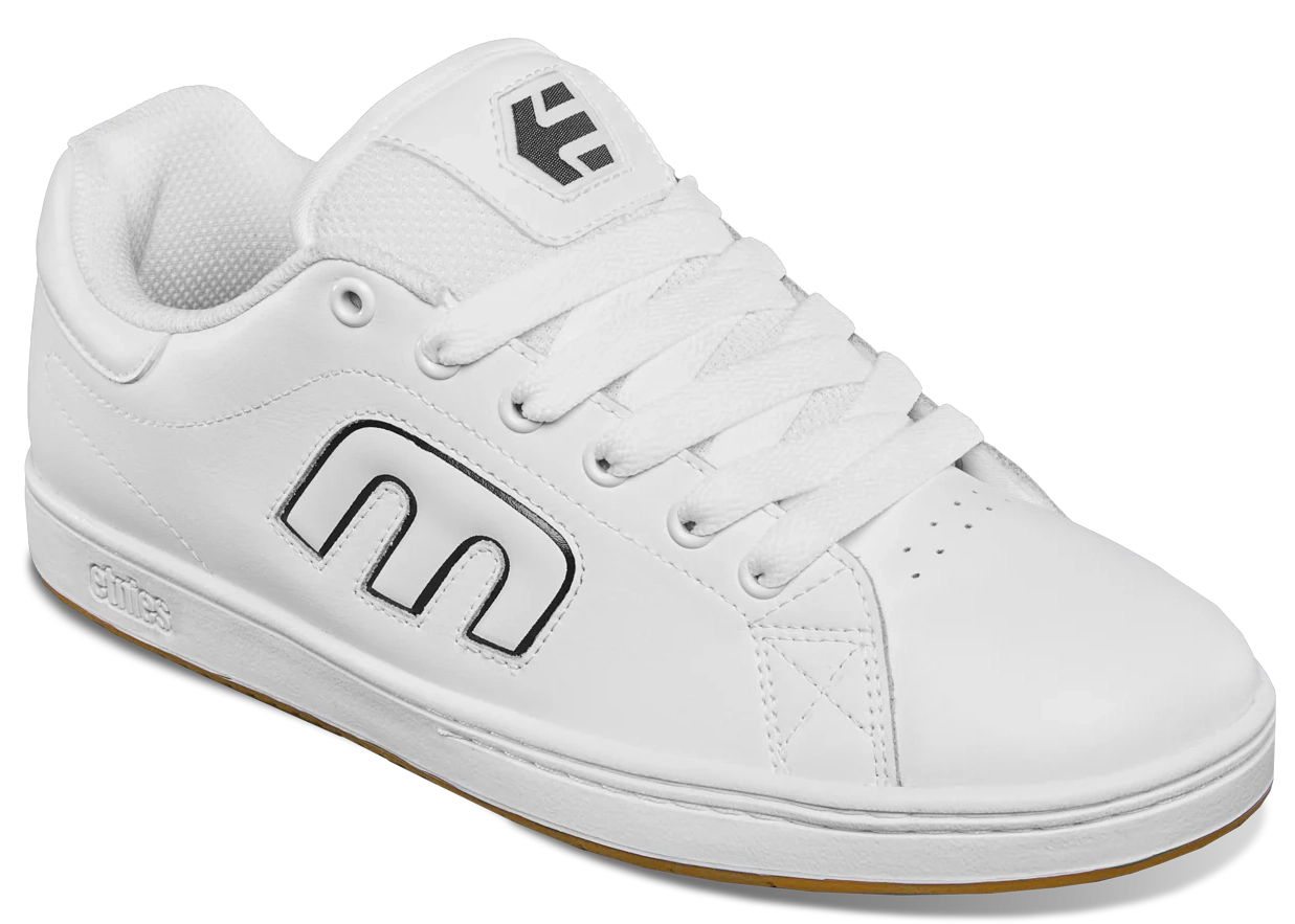 ETNIES Calli Vulc Simple Enveloppé Geo Hex Hommes Baskets Noir Blanc UK ETNIES Calli Vulc Simple Enveloppé Geo Hex Hommes Baskets Noir Blanc UK