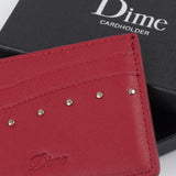 Dime - Studded Card Holder | Red
