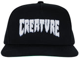 Creature - Mono Snapback Hat | Black