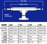 Lurpiv - 160 Solid Polished 8.9" Trucks (Set of 2)