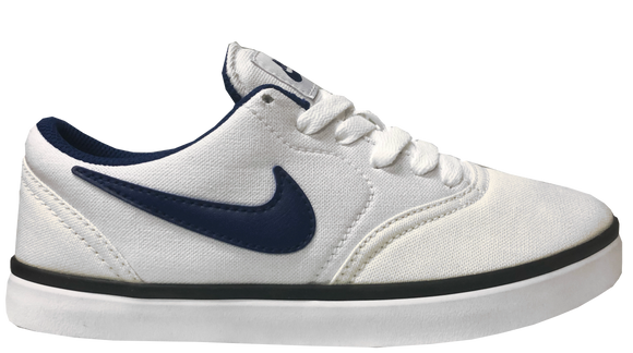 Nike SB Kids Check Canvas GS Shoes White Royal