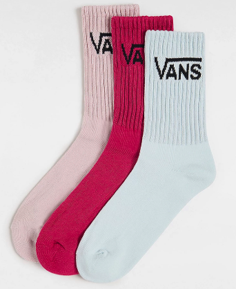 Vans - Classic Crew 3-Pack Socks | Cherries Jubiliee