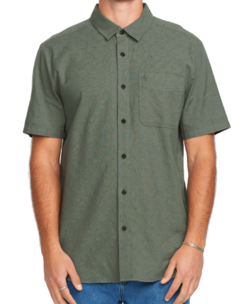 Volcom - Date Knight S/S Shirt | Light Olive