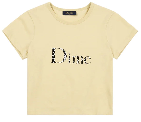 Dime - Classic Dalmatians Crop Tee | Light Yellow