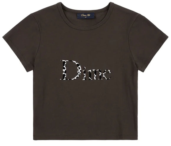 Dime - Classic Dalmatians Crop Tee | Vintage Black