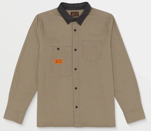 Volcom - Debasser L/S Workwear Shirt | Teak