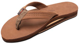 Rainbow - Men's Double Layer Leather Sandals | Redwood