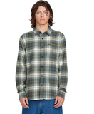 Volcom - Caden Plaid L/S Flannel Shirt | Dark Slate