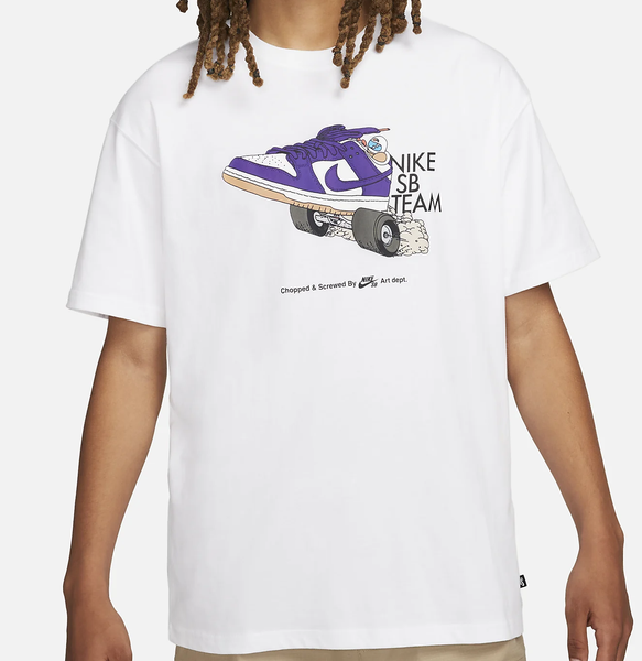 tee shirt skateboard nike sb team dunk - white - Vegaskateshop