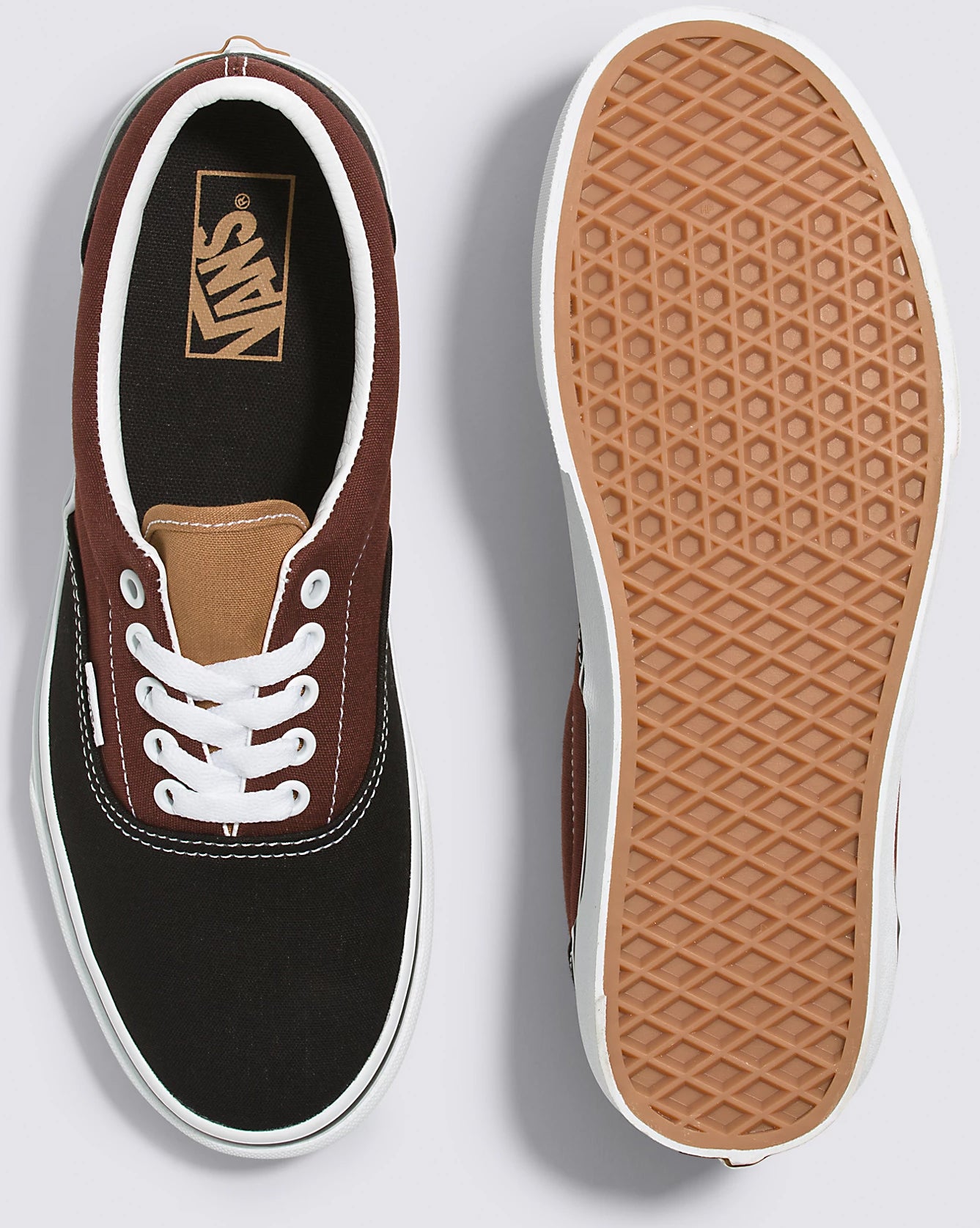 Vans Era Shoes Black Brown Color Block Plusskateshop