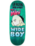 Heroin - Mini Wide Boy Egg 10.5" Deck | Teal Veneer