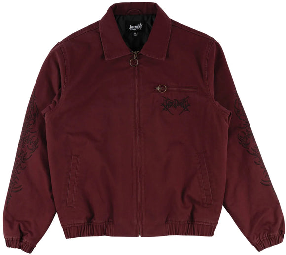 Welcome - Epoch Embroidered Harrington Jacket | Plum