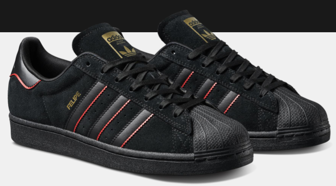 大人気！【adidas】SUPERSTAR ADV X FELIPE SHOES Adidas - Superstar ADV x Felipe Gustavo Shoes | Black Red