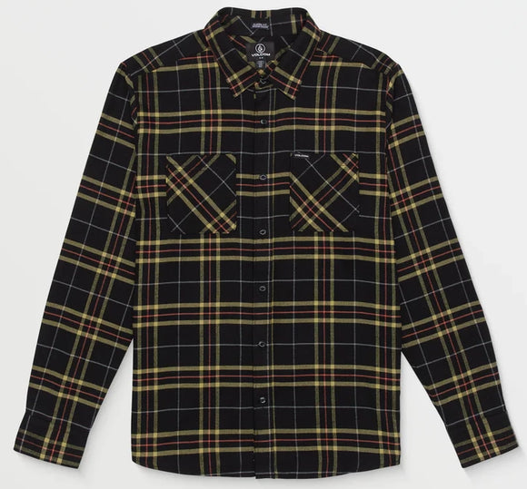 Volcom - Netastone Plaid L/S Flannel Shirt | Black