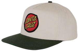 Santa Cruz - Classic Dot Snapback Hat | Natural Forest