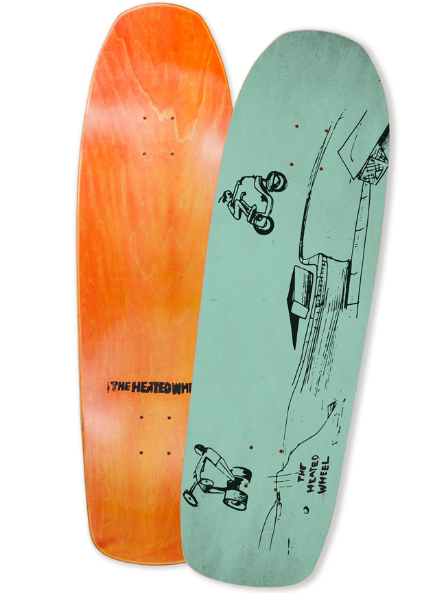 The Heated Wheel Skateboard Deck Funny You Say 9.5