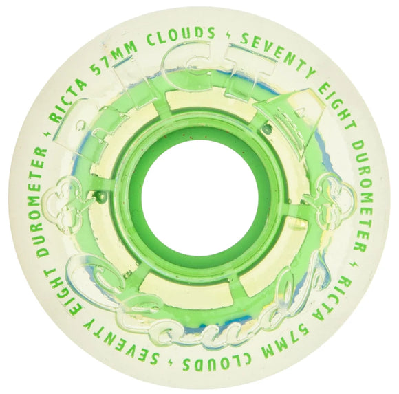 Ricta - Clear Splatter Clouds 57mm 78a Wheels | Green