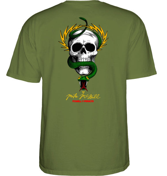 Powell Peralta - McGill Skull & Snake Tee | Military Green